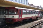 Zu sehen in Klatovy war am 02.07.10 der Schienenbus der BR 810 033-1-