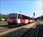 CD 814 156-6 in Bahnhof Lužná u Rakovníka am 1.