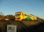 Eine Regionova 814 018 fhrt nach Pardubice. (25.1.2008)