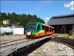 GW Train 818 245-3 in Bahnhof Bečov nad Teplou am 4.