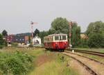 Am 20.06.21 fuhren wir mit dem M262.076 (Os 11102) von Lužná u Rakovníka nach Krupá und Kolešovice als Fotofahrt.