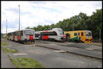 Volles Haus im Bahnhof Rakovnik am 7.6.2024 um 11.55 Uhr.