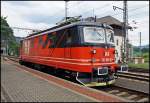 121 041 im Bahnhof von Decin.