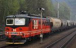 IDS Cargo 121 077-2 mit Güterzug in Decin (CZ) aus dem Zug aus fotografiert. Dieses Foto hat ein Freund von mir gemacht und ich darf es veröffentlichen.