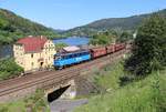 123 007-7 zu sehen am 02.06.19 in Brná nad Labem.