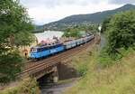 130 020-1 zu sehen mit einem Kohlenzug am 09.07.22 in Brná nad Labem.