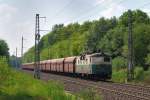 130 008 mit Kohlezug bei Polom (22.05.2011)