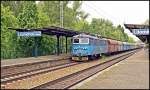 130 039 durchfährt den Bahnhof von Litoměřice. Aufgenommen am 15.05.2014