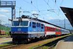 151 020-5 ČD abfährt im Startbahnhof mit Ex 146 „Kysuca“ Žilina/Sillein (12:22) – Čadca (SK) – Ostrava hl.