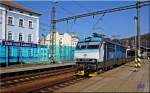 151 011 als Lz im Bahnhof von Usti nad Labem.