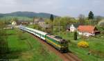 163 086 mit Os20023 von Ústí nad Orlicí nach Letohrad am 30.04.2013 bei Dolní Libchavy