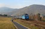 163 243-9 mit einem innofrigthzug zu sehen am 06.03.19 bei Sebuzín.