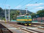 163 085 bei Durchfahrt in Decin (Tetschen-Bodenbach) - 07.07.2004  