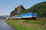 163 077 mit Os 6455 in Usti nad Labem-Strekov (24.07.2012)