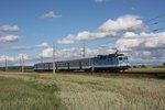 Als Wendezug war 163025 am 17.06.2016 um 17.53 Uhr bei Stary Kolin in Richtung Zabori nad Labem zu sehen.