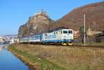 163 065-6 mit dem R 789 am 17.11.18 in Ústí nad Labem-Střekov.