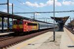 Beim Halt im Bf Tábor entstand diese Aufnahme der 362 127 mit R644 (České Budějovice - Praha hl.n.) am 20.05.2014