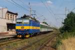 363 046 mit dem Os 7078 in Mlkov (29.07.2008)