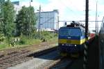 363 085-2 mit EC 101  Joze Pleznik  Prag -Salzburg bei Sobeslav. 18.6.09