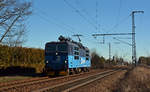 372 013 rollte am 16.02.19 Lz durch Wittenberg-Labetz Richtung Wittenberg.