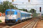 E 380 004 in Velim - Richtung Prag - 07/08/2012