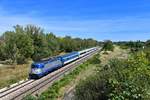 380 012 mit EC 103 am 12.08.2018 bei Strasshof an der Nordbahn.