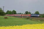 380 007 mit IC 1012 bei Jesenik (22.05.2011)