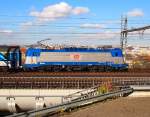 ČD 380 016 - Fabrik Bezeichnung 109E(Nickname Messerschmitt) nahe dem Hauptbahnhof Prag am 31.10.