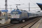 380 017-4 fährt am 27.September 2014 mit dem EC78 von Wien Praterstern nach Praha hl.n.