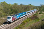 380 013, ist mit dem EC 103  Polonia  (Warszawa Wschodnia - Wien Hbf) nach Wien Hbf.