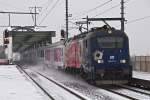 380 011, ist mit EC 103 unterwegs nach Wien Westbahnhof.