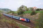 380 011 mit Ex575  D1 Express  von Praha hl.n.