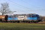 Jetzt auf dem Rückweg von der Seite: 383 019-7 (CD Cargo) in Hamm Pelkum, 8. März 2025