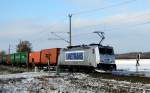 Am 21.01.2016 kam die 386 011-1 von METRANS aus Richtung Salzwedel und fuhr weiter in Richtung Stendal .