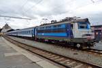 Mit ein Rychlik nach Ceske Budejovice steht 242 201 am 15 September 2017 in Plzen hl.n.