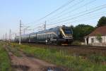 Leo Express auf dem Weg nach Ostrava hier am 231.8.2013 um 9.10 Uhr bei Stary Kolin.