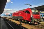 ÖBB 1216 229 'SPIRIT OF PRAHA' schiebt ein RailJet nach Praha hl.n.