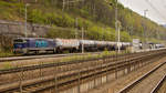 Im Bahnhof zu Bad Schandau steht 753 715-2 von unipetrol und wartet auf die Ausreise nach Tschechien.