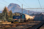 Am 16. November 2018, nachdem sich der Nebel endlich gelegt hatte, war 753 719-4 in Zelenice nad Bilinou zugegen. 