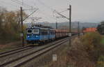 Vollkohle mit Doppel 242 (267 und 204) von Nove sedlo gen Plzen. Aufgenommen am 29.10.2024 in Chotikov. 

ČD Cargo a.s., Praha ·ČDC·