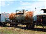 Historische ČSD Kesselwagen R8-39434(1960) in Eisenbahn Museum Jaromer am 2.