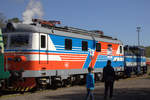 124 601-6  war  fast  die einzige E-Lok, die zum Národní den železnice in Luzna ausgestellt war.   21.09.2019 11:28 Uhr.

