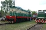 Die T669 0001 am 24.06.06 im Eisenbahnmuseum in Luzna.