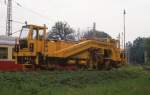 Modernes Gerät aus dem Westen! Das sah ich am 21.6.1988 in Form dieser Maschine  für Schmalspur Wartung von Plasser & Theurer in Jindrichuv Hradec.