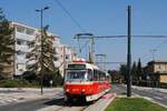 T3R.P 8577 + 8375 in der ul. Vlastina an der Kreuzung U Silnice. (29.08.2024)