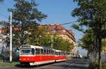 T3R.P 8481 + 8394 als Linie 16 nach Sidliste Repy in der Jicinska ulice. (30.08.2024)