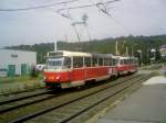 Die alte Tatra Strassenbahn, kann man heute noch in Prag tglich sehen.