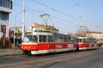 Tschechische Republik / Straßenbahn Prag: Tatra T3R.PV - Wagen 8171 / Tatra T3R.PV - Wagen 8172 ...aufgenommen im März 2015 in der Nähe der Haltestelle  Anděl  in Prag.