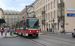 Praha / Prag SL 3 (Tatra T6A5 8714) Havlíckova ul. / Praha-Masarykovo nádrazi (Bhf. Masarykovo) am 21. Juli 2016.
