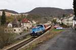 743 204-0 zu sehen mit einem Os am 28.03.24 in Děčín.